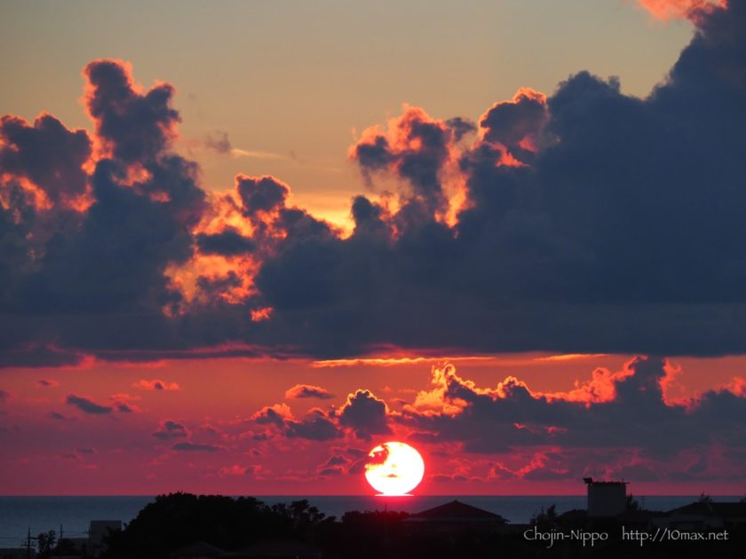 石垣島　だるま夕日