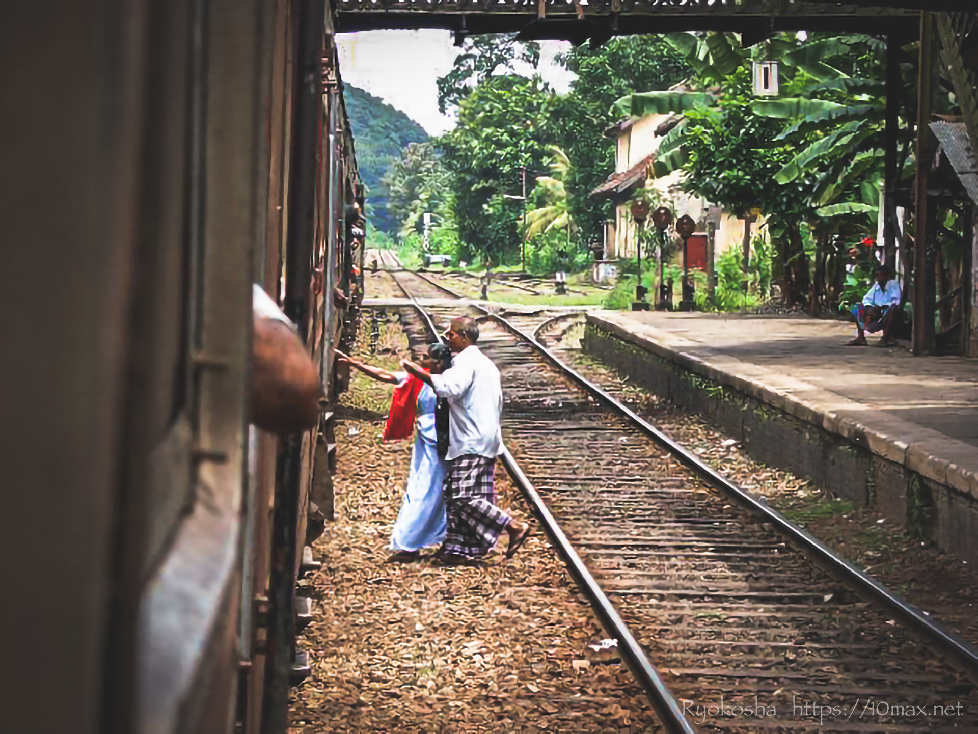 スリランカ旅行記　コロンボ　アヌラーダプラ　列車