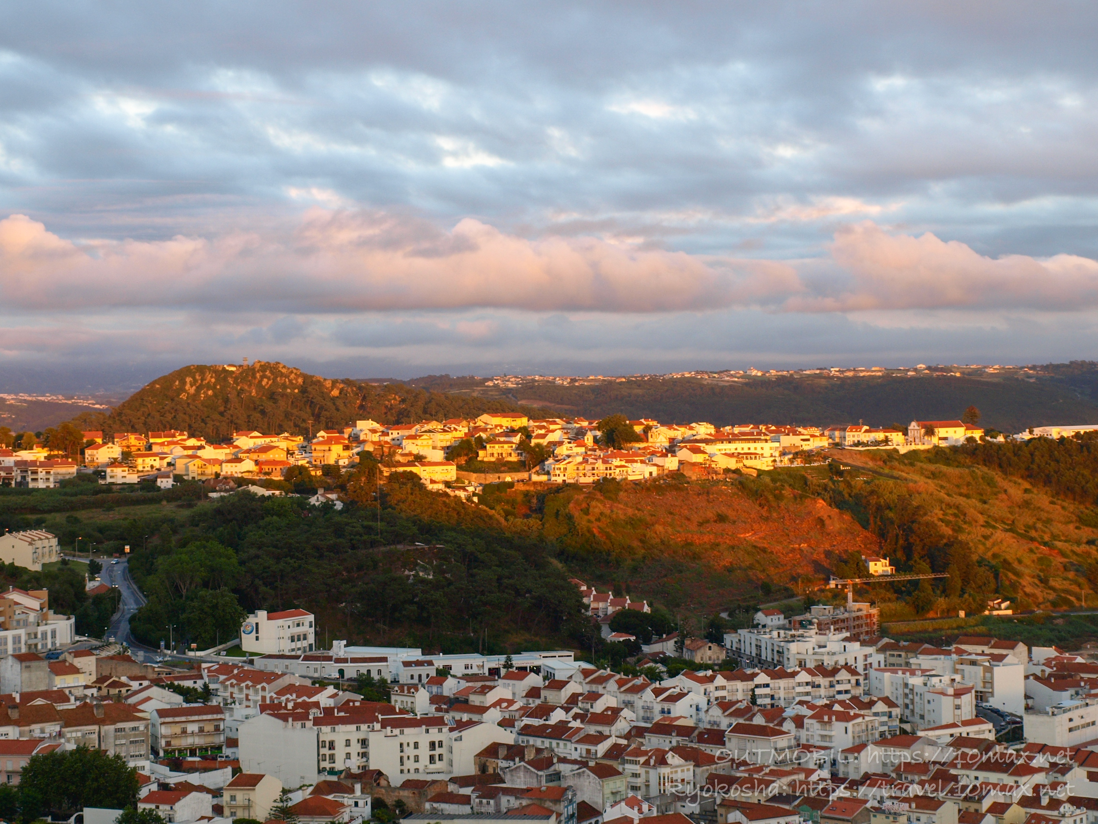 ナザレ　シティオ地区からペデルネイラの眺望　ポルトガル