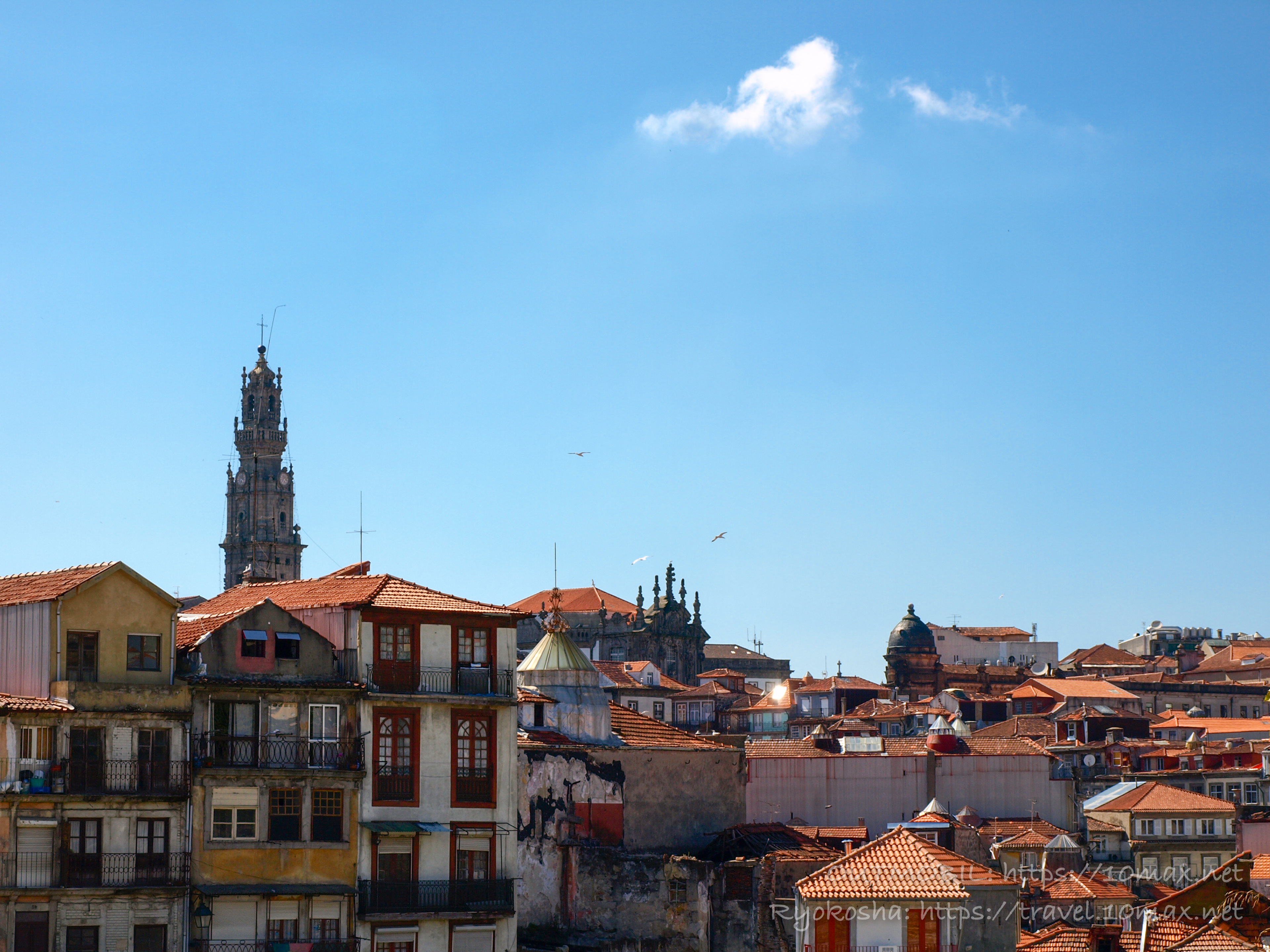 ポルトの街並み　ポルトガル旅行記
