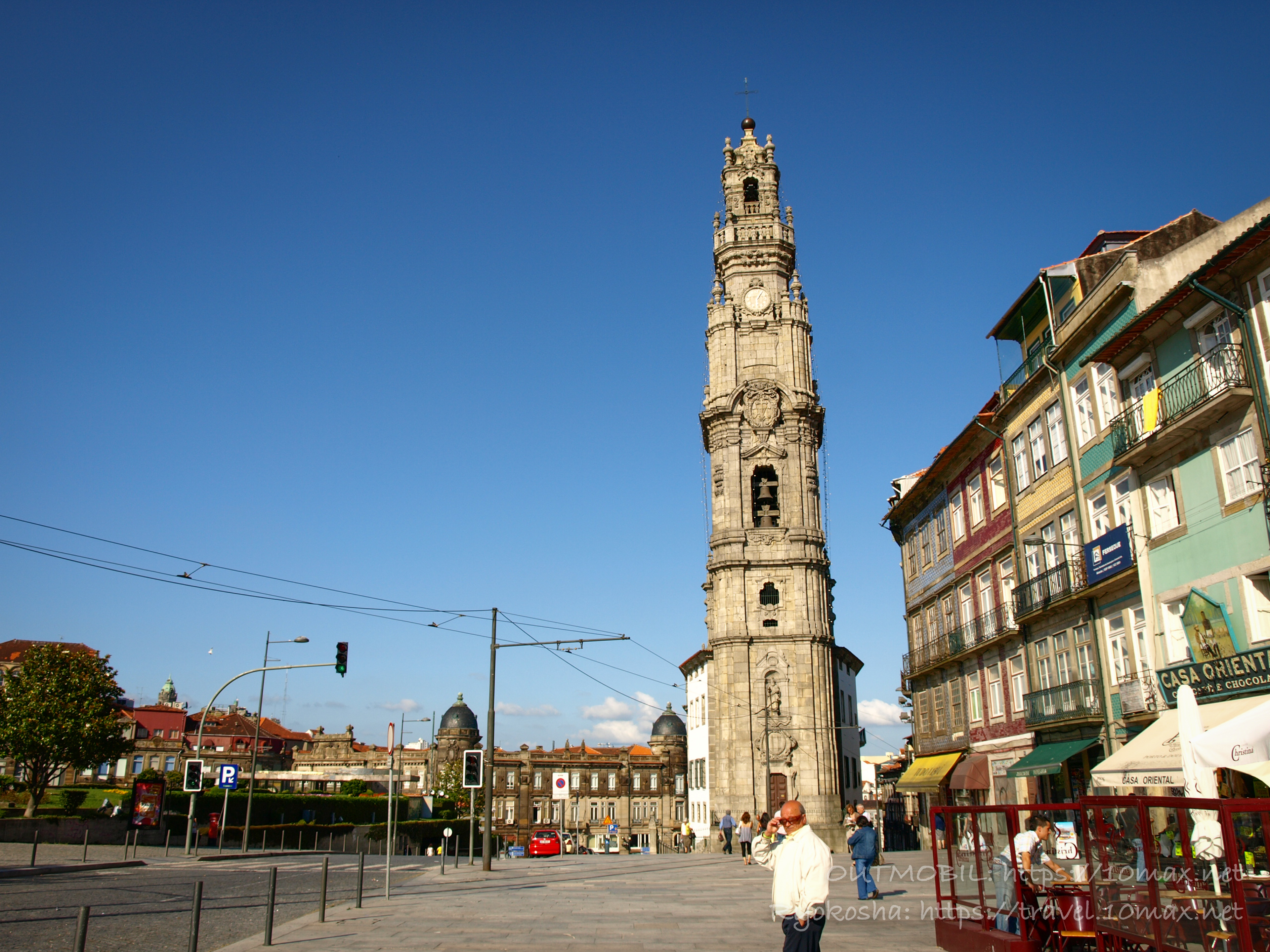 クレリゴス教会の尖塔　ポルト　ポルトガル旅行記