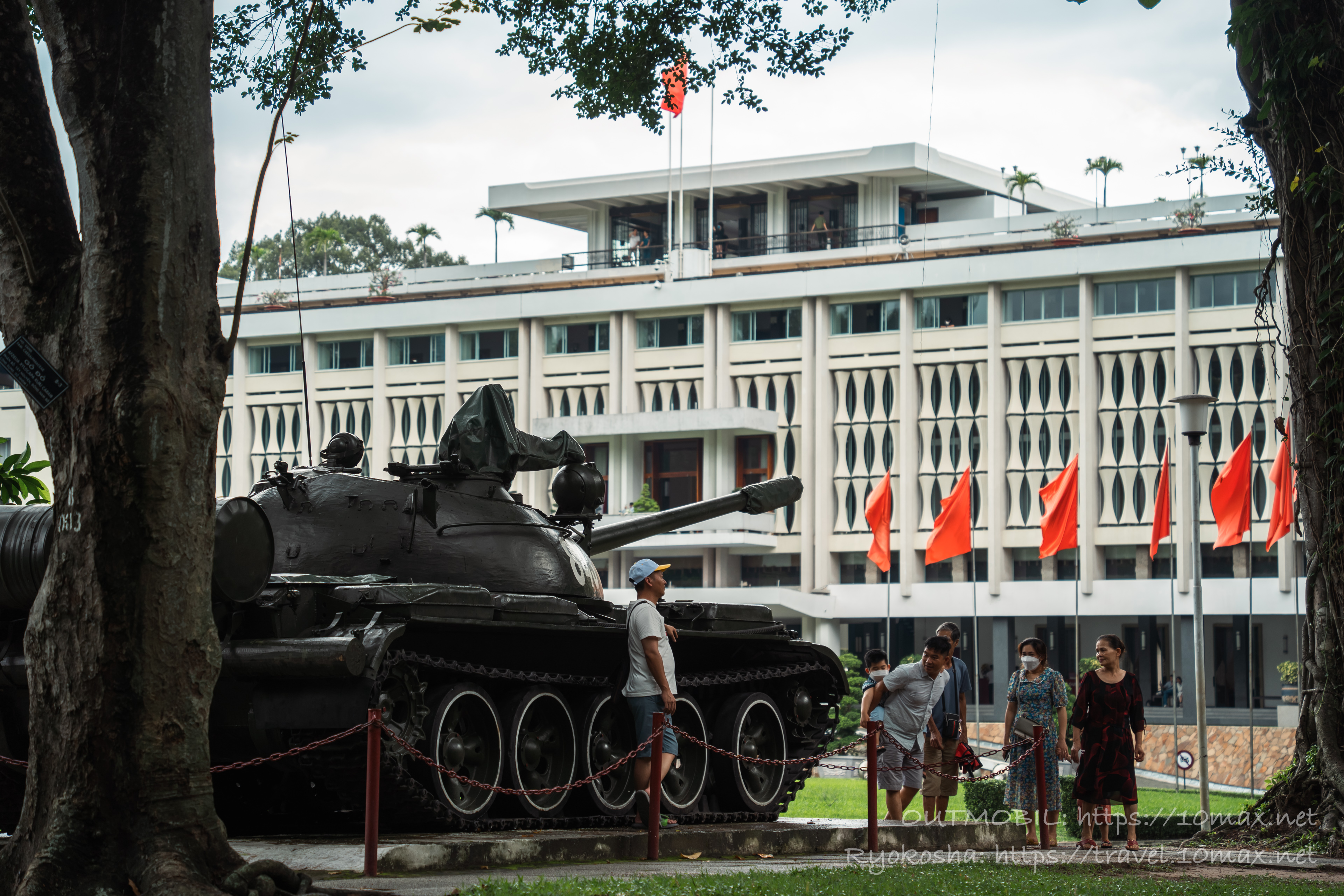 統一会堂　Independence Palace　戦車 ホーチミン　ベトナム