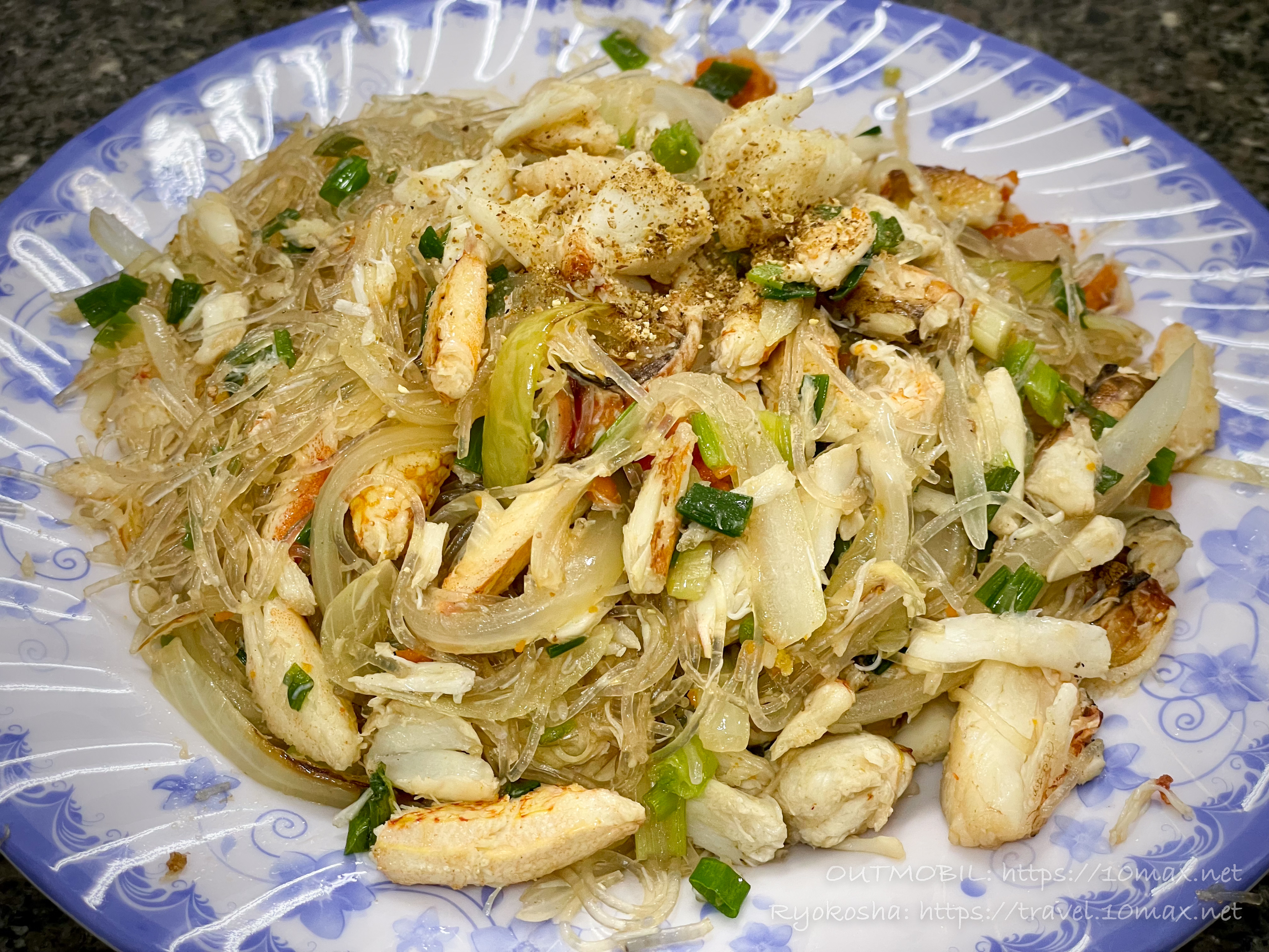 蟹の春雨炒め麺, Quan 94, 蟹料理, ホーチミン, ローカルグルメ