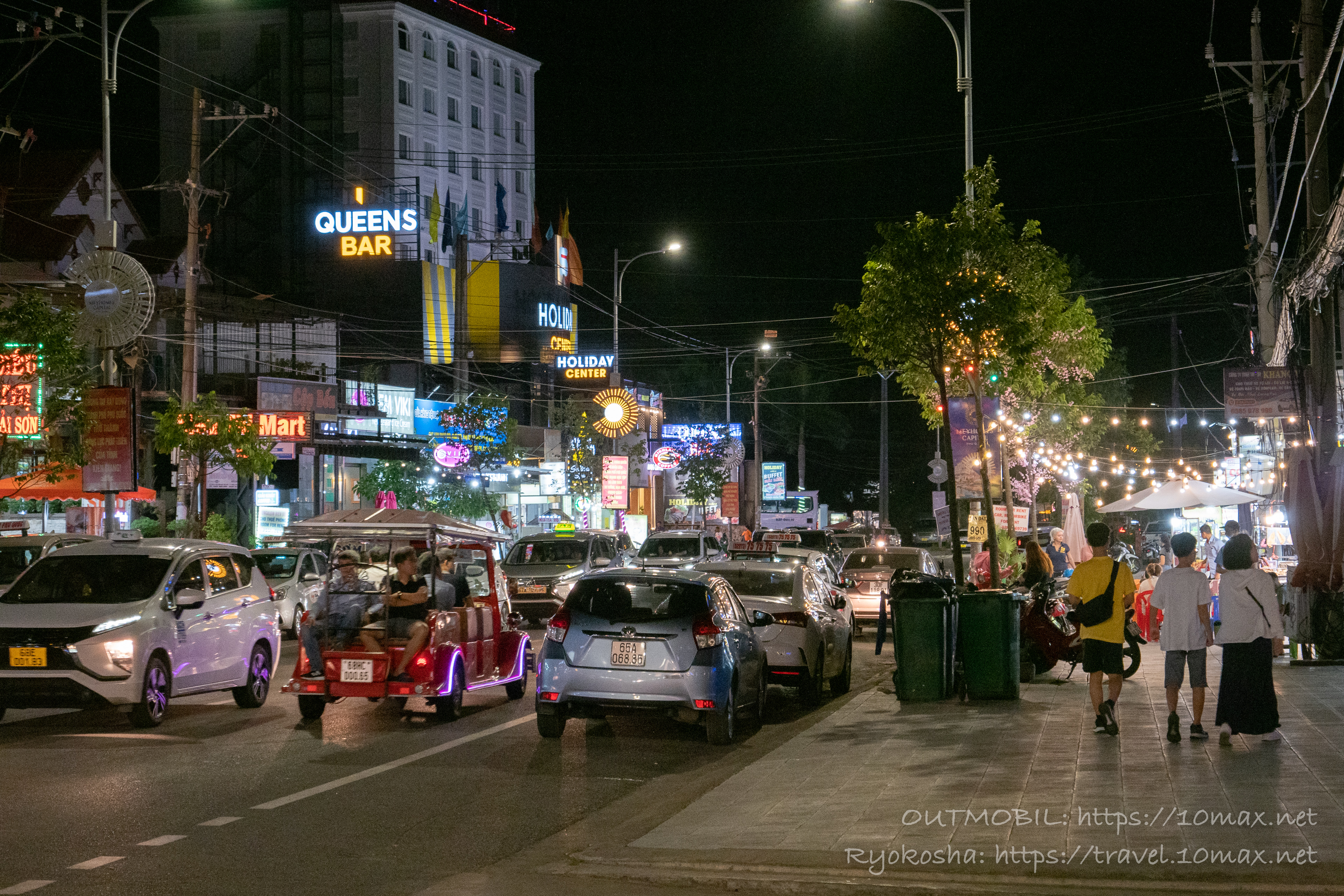フーコック島　チャンフンダオ（Tran Hung Dao）通りの繁華街