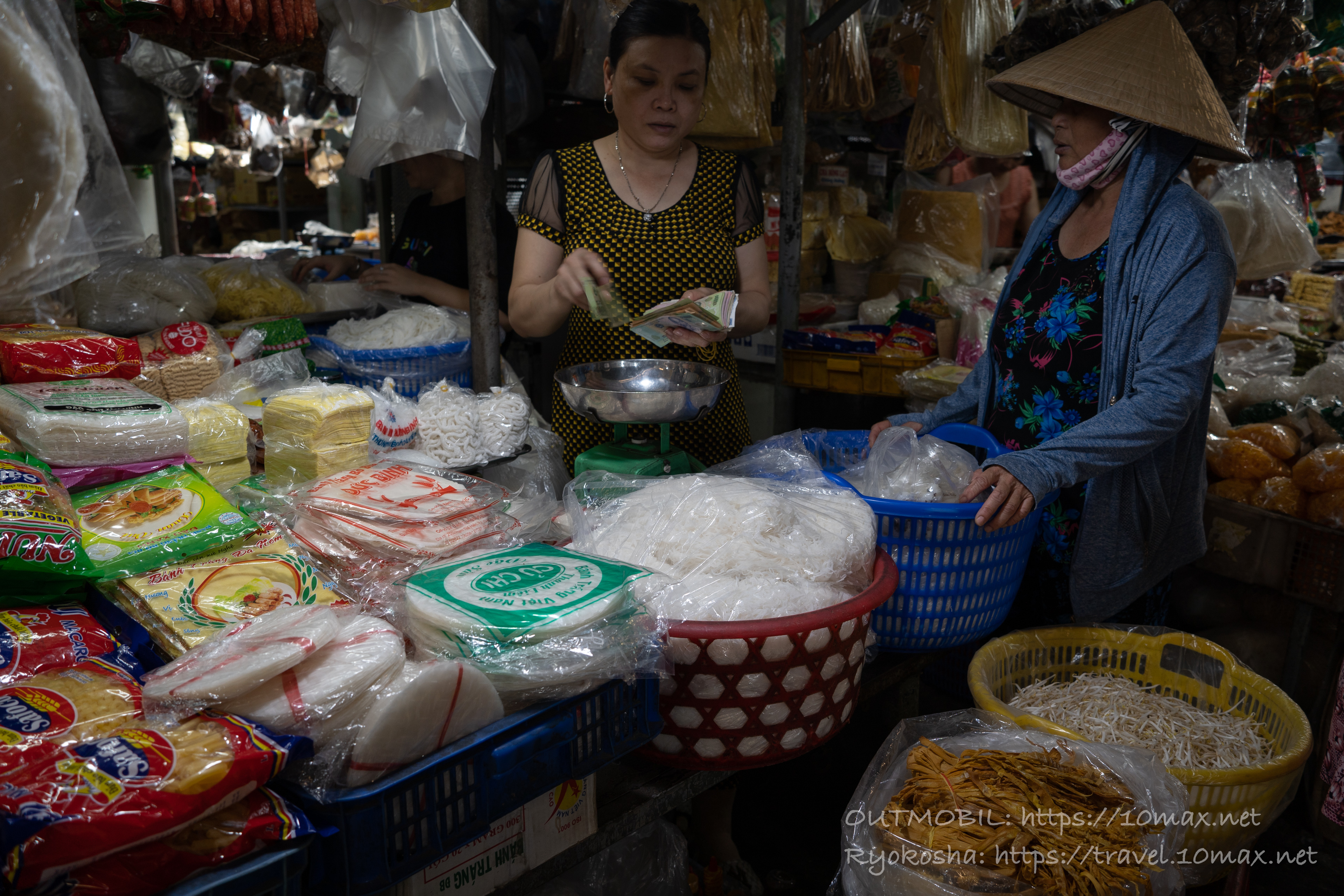 麺類, Chợ Tân Mỹ（タンミー市場）内部の食材売り場, ホーチミン