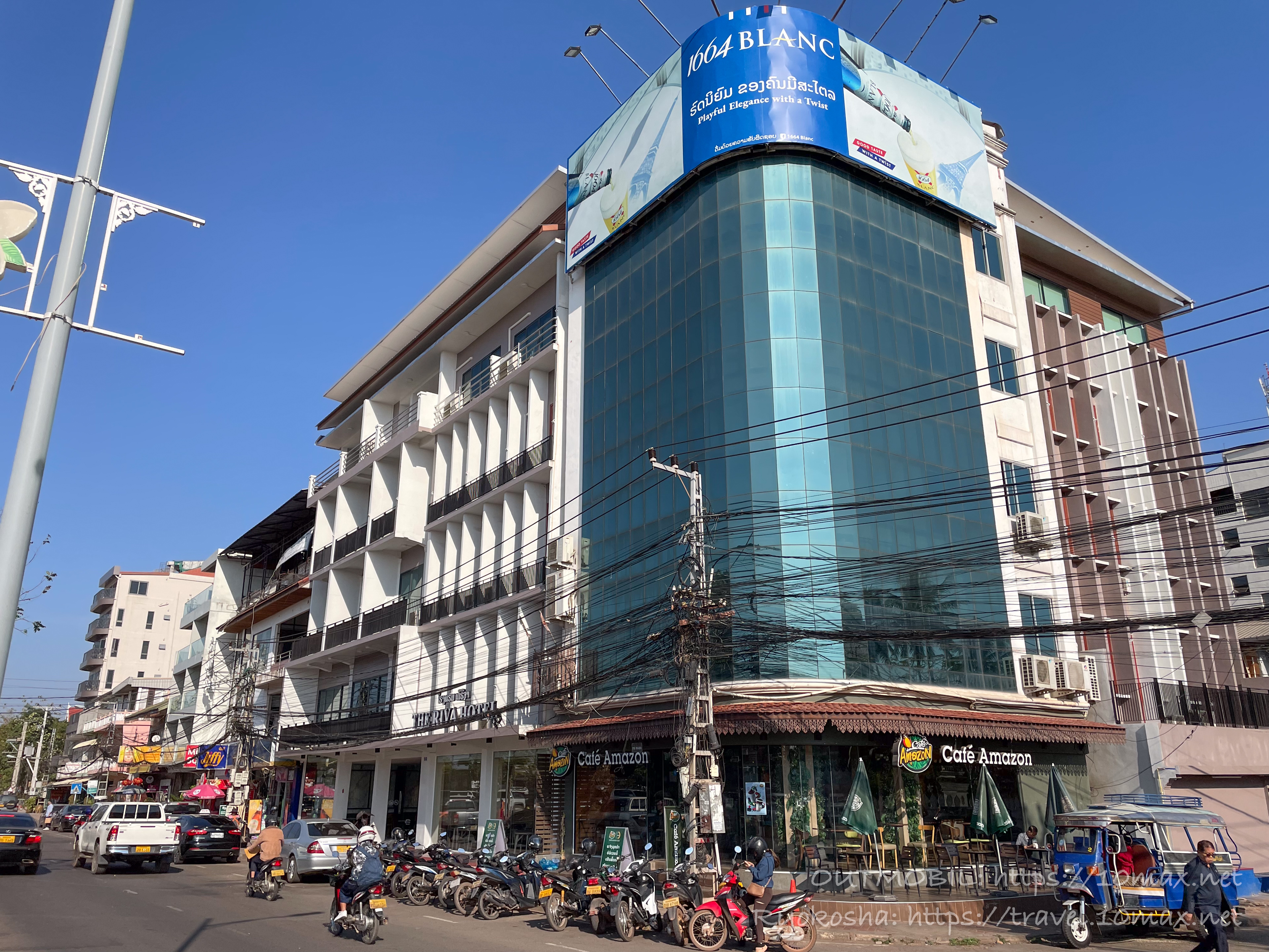 The Riva Vientiane Hotelの外観, ビエンチャンのおすすめ中級ホテル, ファミリー, メコン川リバービュー