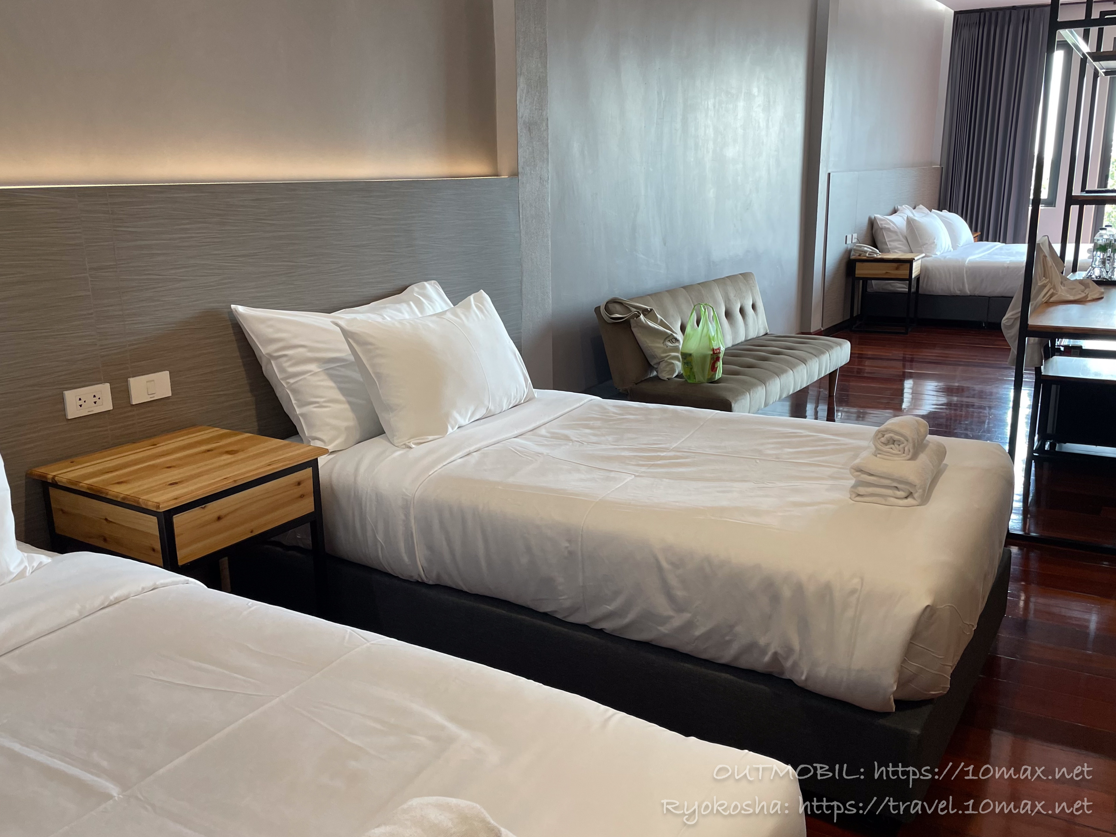 The Riva Vientiane Hotelの客室, ビエンチャンのおすすめ中級ホテル, ファミリー, メコン川リバービュー