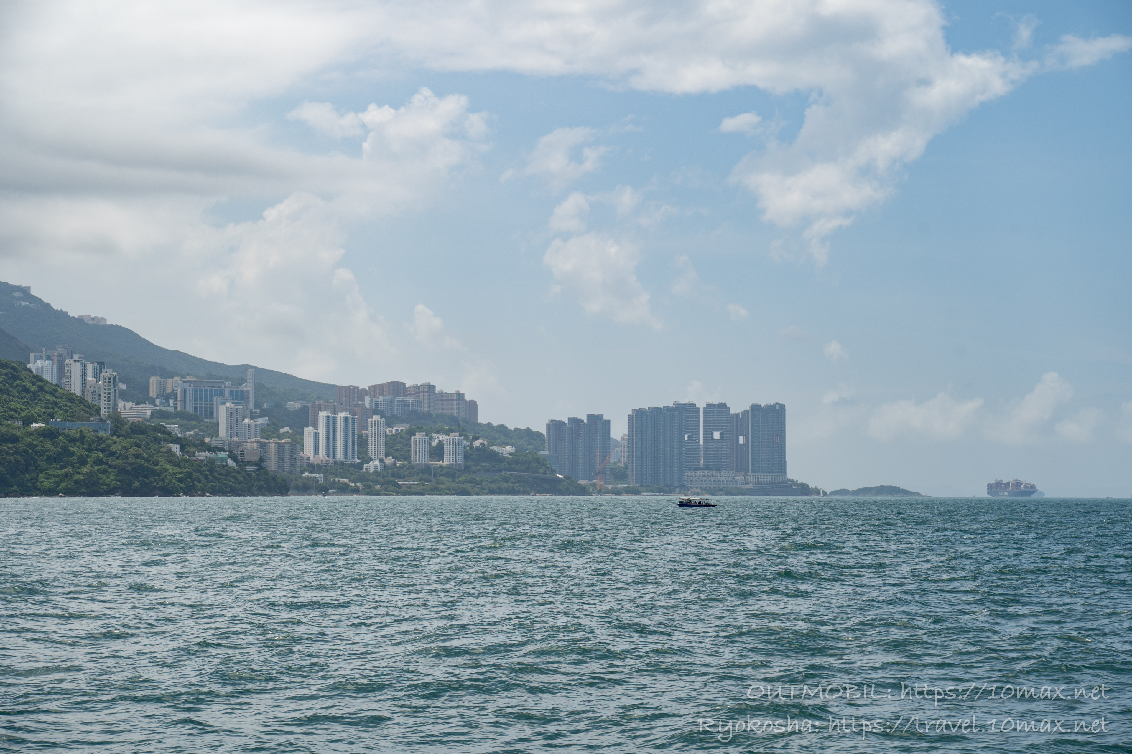 中環発長州島行きフェリーからの風景, 香港