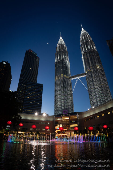 ペトロナスツインタワー, 夜景, スリアKLCC, クアラルンプール