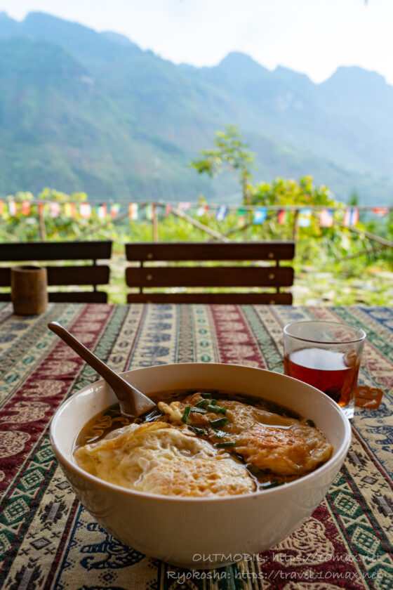 朝食, Tày Cốc Pảng Homestay, ゲストハウス, Du Gia, ハザン省, ハザンループ, ベトナム