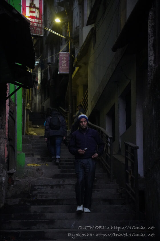 ダージリン, 路地, 夜, 風景, インド