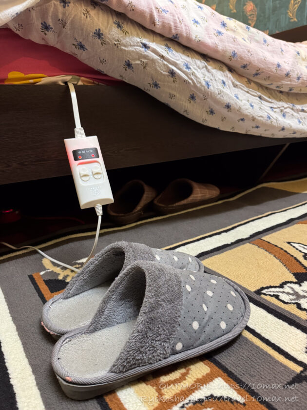 スリッパ, 電気マットレス, 冬のダージリン