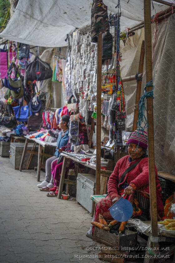 市場, 路地, ダージリン, インド