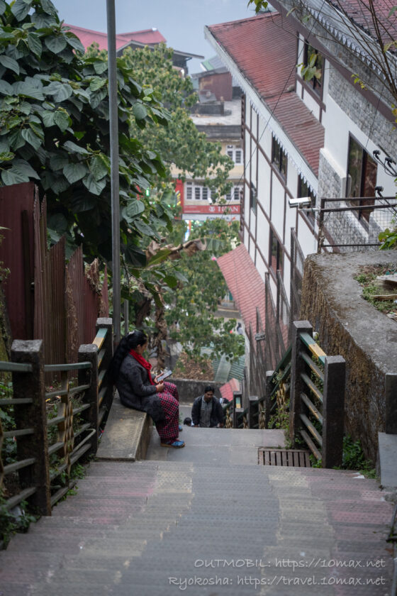 階段と坂, ガントク, シッキム州, インド