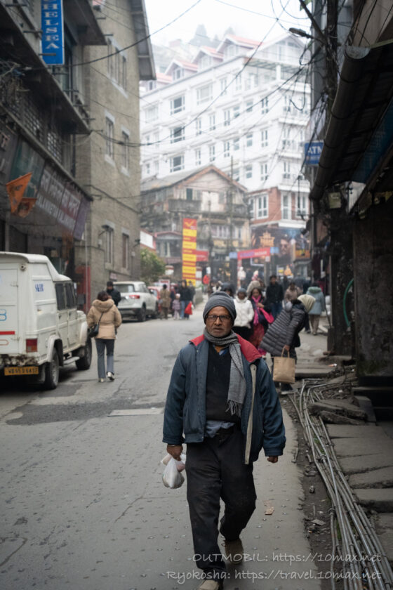 ダージリン市内の街並風景, インド