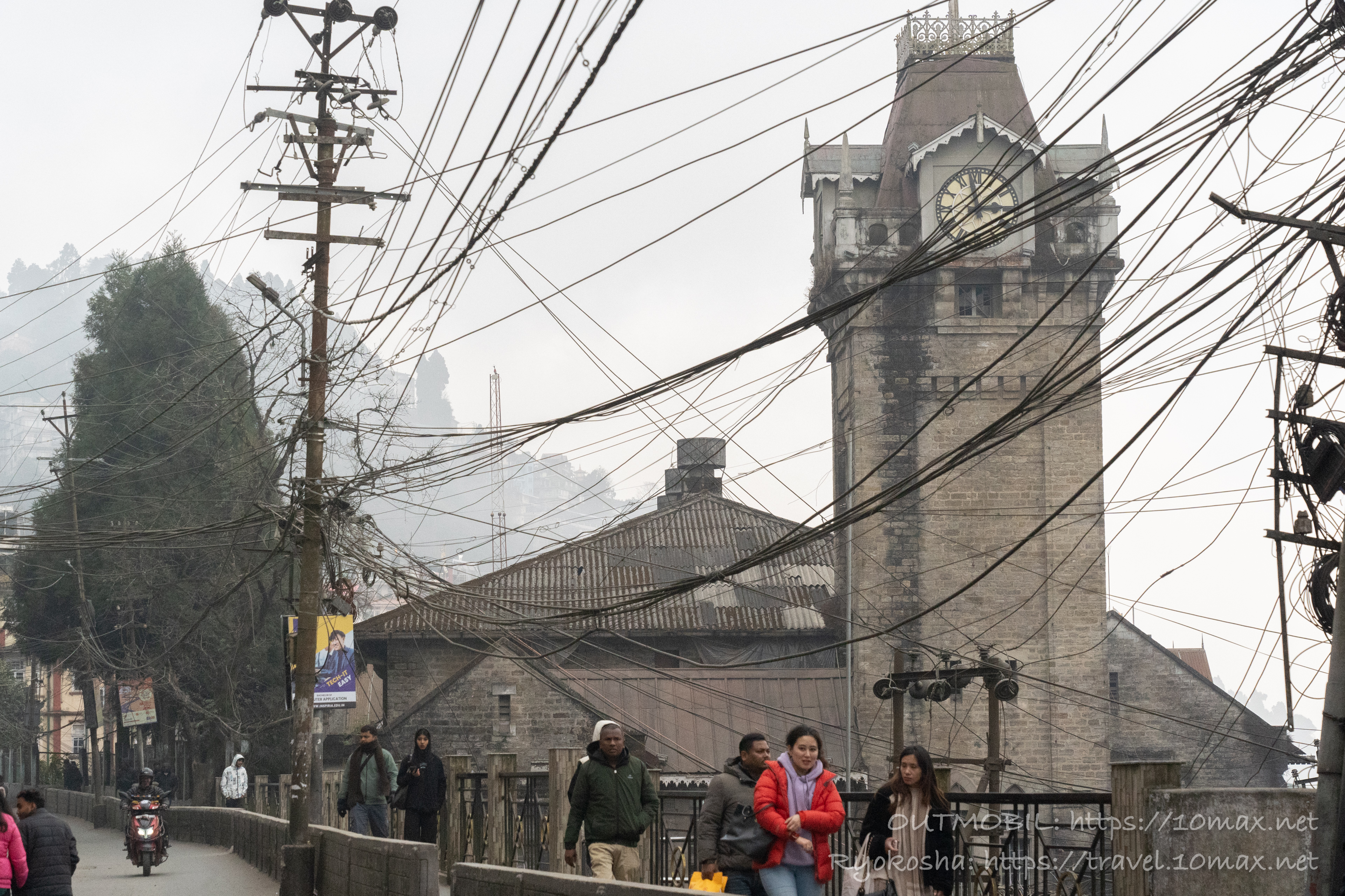 ダージリン市内の街並風景, インド